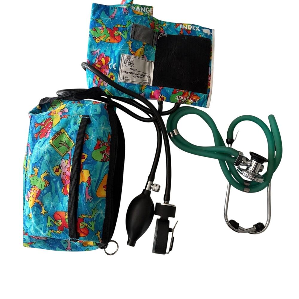 Prestige Medical kit blood pressure cuff stethoscope spygmomometer nurse frogs